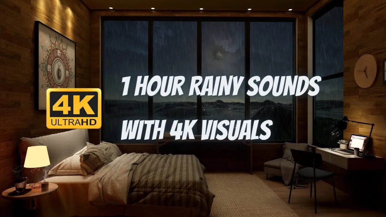 4k Rain Sounds for Studying, Deep Sleep, And Relaxation