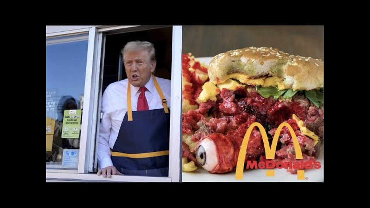 DONALD MCTRUMP LEADS TO E.COLI PSYOP AT MCDONALD'S BUT MORE SHOULD BE CONCERNED ABOUT THE HUMAN MEAT