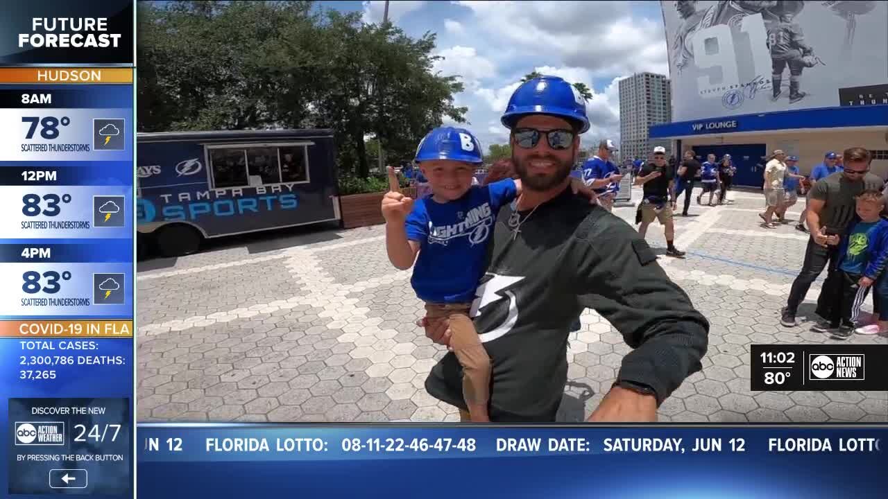 Lightning fans disappointed in game one loss