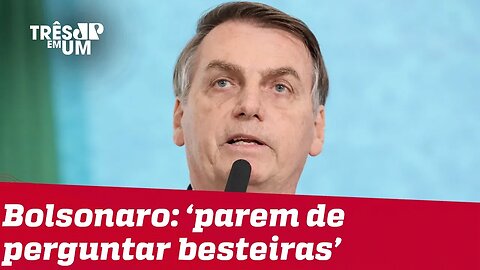 Bolsonaro ataca imprensa e ignora pergunta sobre tortura em presídios no Pará