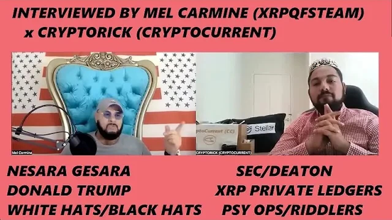 INTERVIEWED BY MEL CARMINE - NESARA GESARA, XRP QFS, SEC THEATRE, PRIVATE LEDGERS.