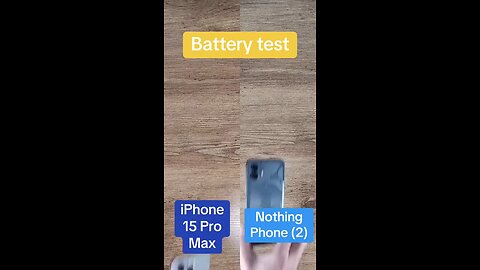 Bettery Test iPhone vs Nothing Phone 2