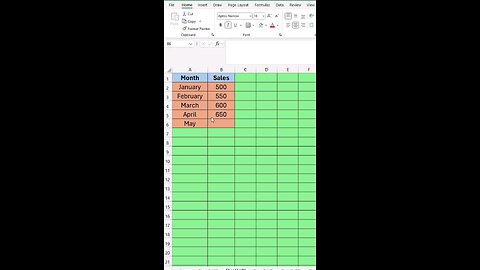 Forecast Sales in Excel Using FORECAST.LINEAR! #ExcelTips #DataPrediction #ExcelShortcuts