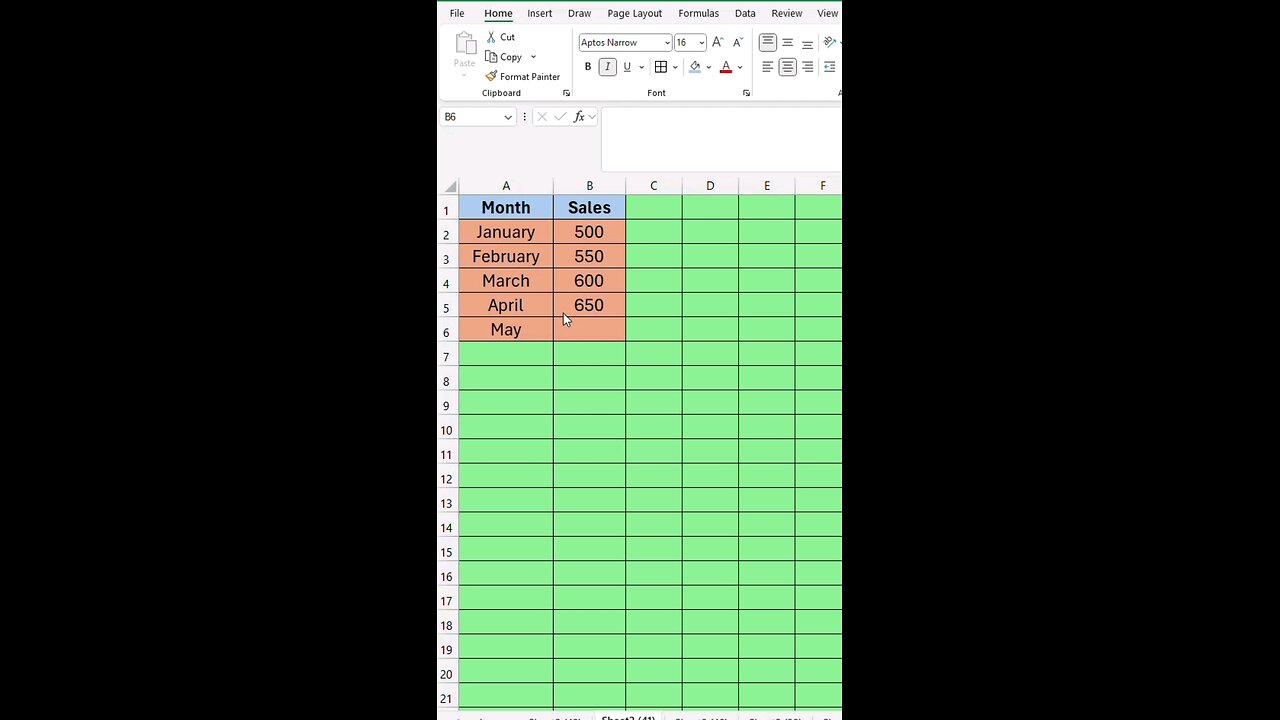 Forecast Sales in Excel Using FORECAST.LINEAR! #ExcelTips #DataPrediction #ExcelShortcuts