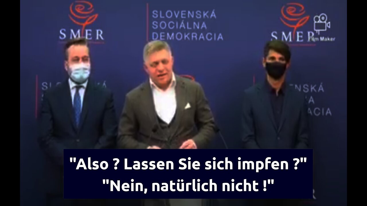 Robert Fico ehemaliger Ministerpräsident der Slowakei über die Covid-Impfung