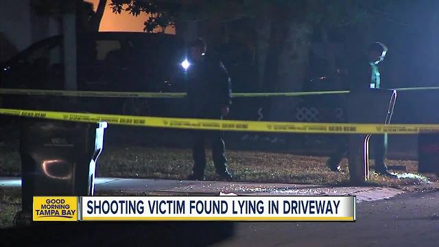 Pinellas detectives searching for gunman after shooting victim found lying in Clearwater driveway