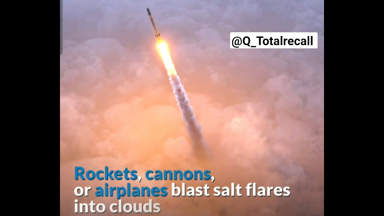 Rockets, Cannons, Drones Blast Salt Flares Into the clouds