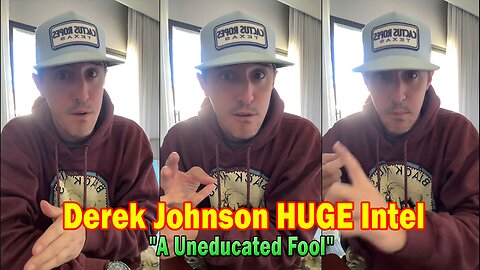 Derek Johnson HUGE Intel: "Anyone Saying "Joe Biden" Has Weaponized The Military Against The People Is A Uneducated Fool"