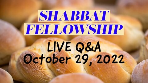 Shabbat Fellowship - October 29, 2022 with Christopher Enoch