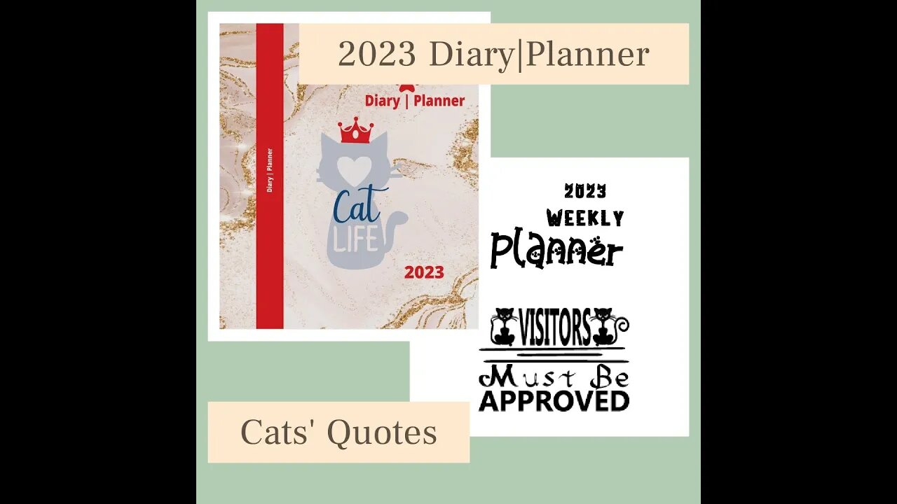 2023 Diary|Planner Cat quotes