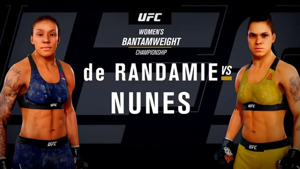 EA Sports UFC 3 Gameplay Amanda Nunes vs Germaine de Randamie