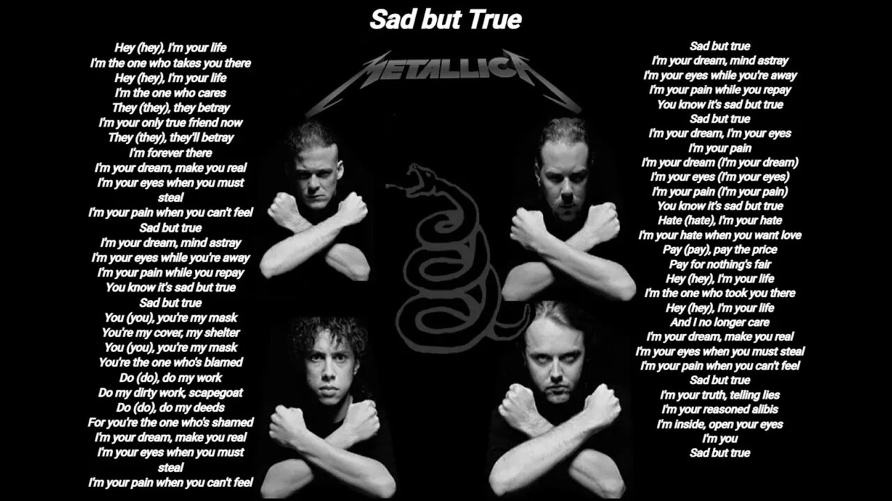 Metallica-Sad-but-true-Metallica lyrics HQ