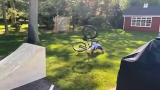 Ramp proves a pain for have-a-go cyclist