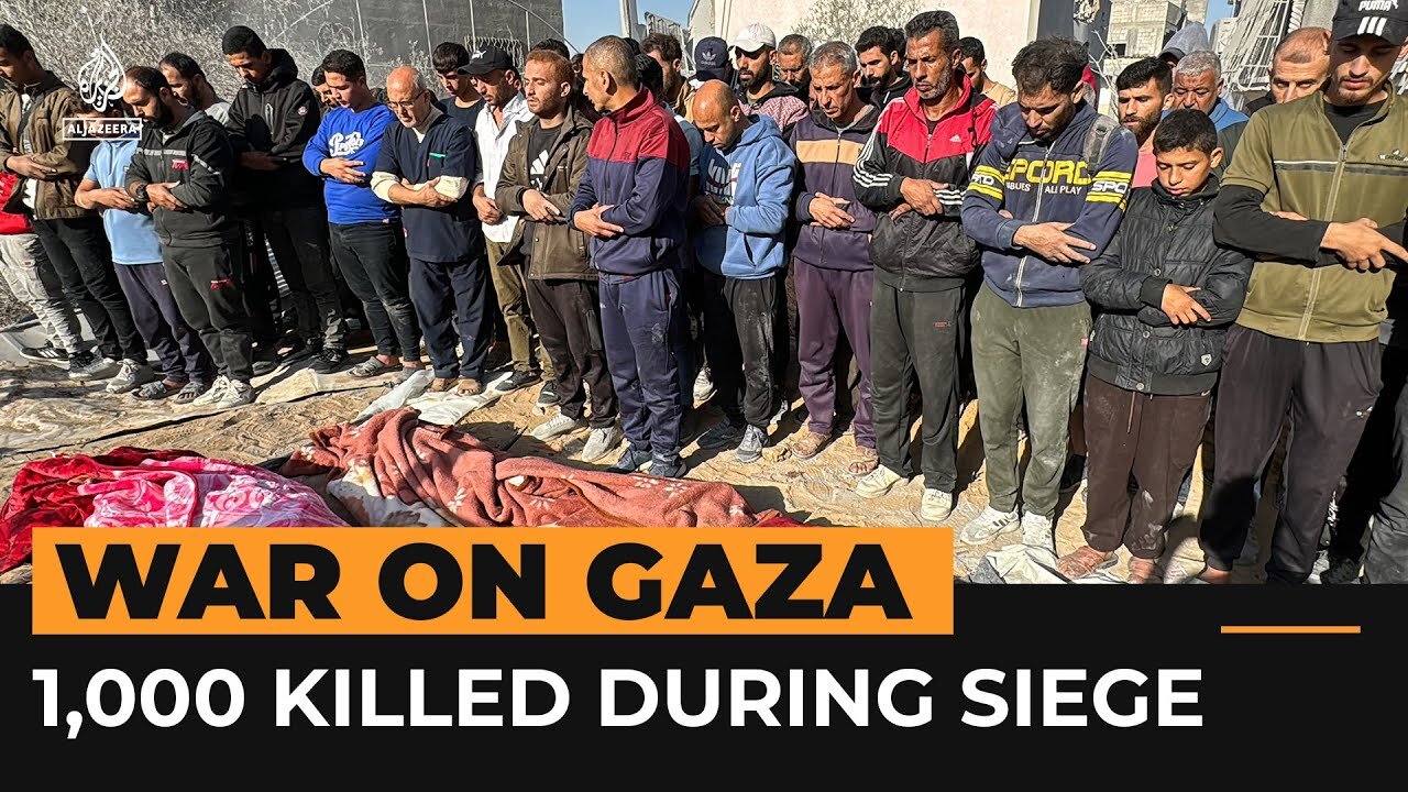 Israel's siege of north Gaza kills more than 1,000 | Al Jazeera Newsfeed