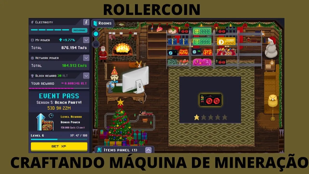 CRAFTANDO MÁQUINAS NO ROLLERCOIN