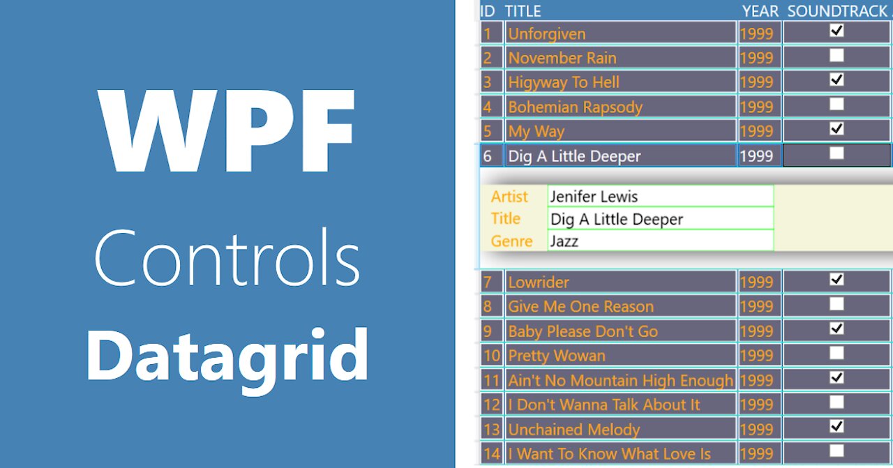 WPF Controls | 27-Datagrid | Search, Filter Rows , Filtering datagrid data| Part 10