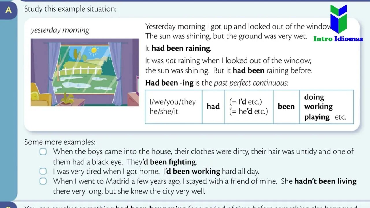 016 - Past perfect continuous I had been doing - ENGLISH GRAMMAR IN USE - UNIT 16