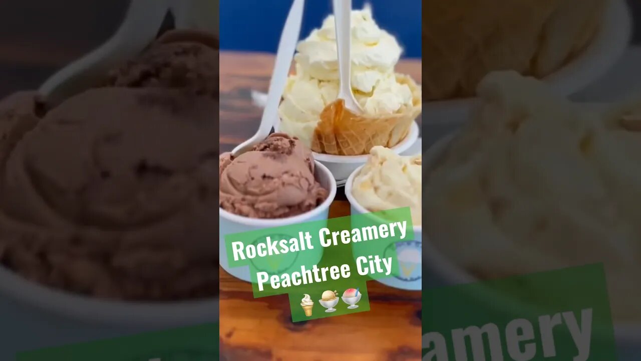 Rocksalt creamery. #MovingToPeachtreeCity #Icecream