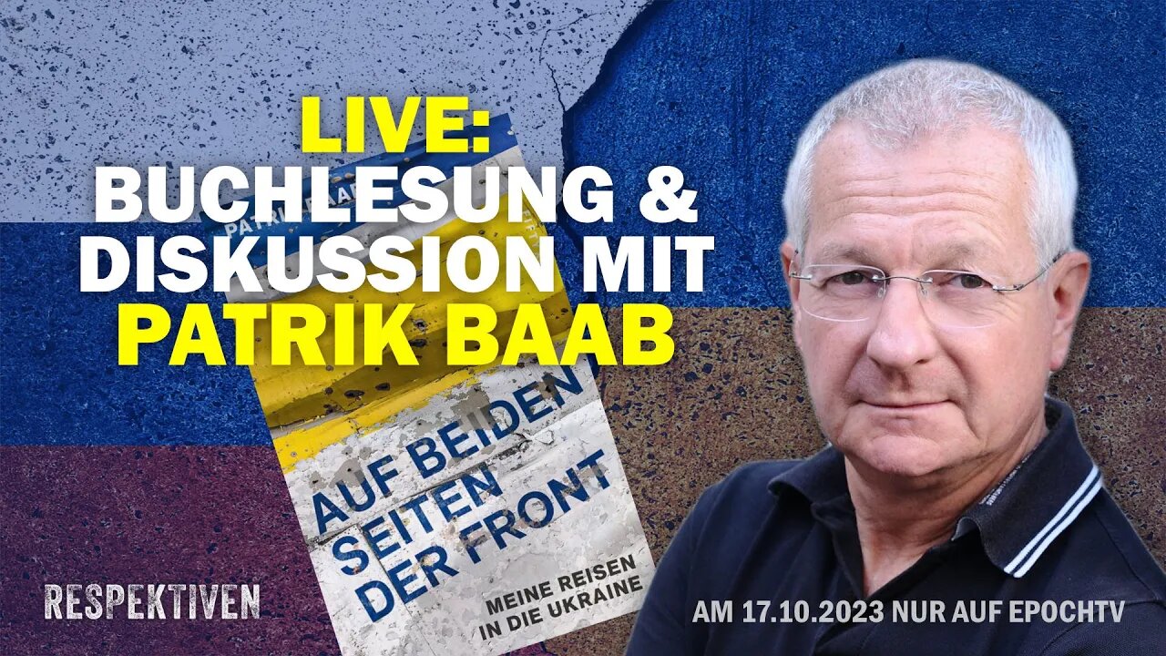 17.10.,19 Uhr: Live-Talk mit Ex-NDR-Redakteur Patrik Baab über seine kontroversen Ukraine-Reisen