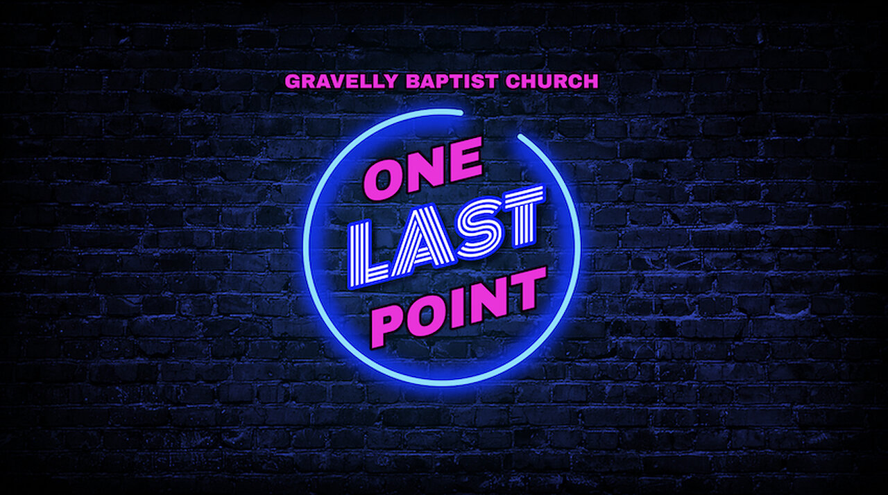 One Last Point // August 19, 2024