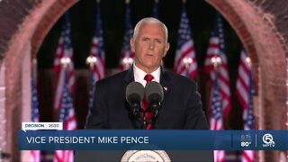 Pence promises coronavirus vaccine by end of the year as he accepts nomination