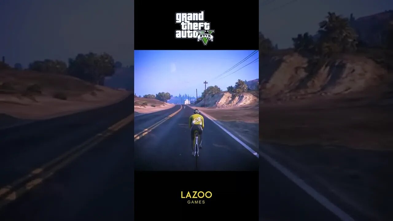 cycle race and drive in gta 5 | GTA V short | gta5 video #shorts #gta5 #lazoogames