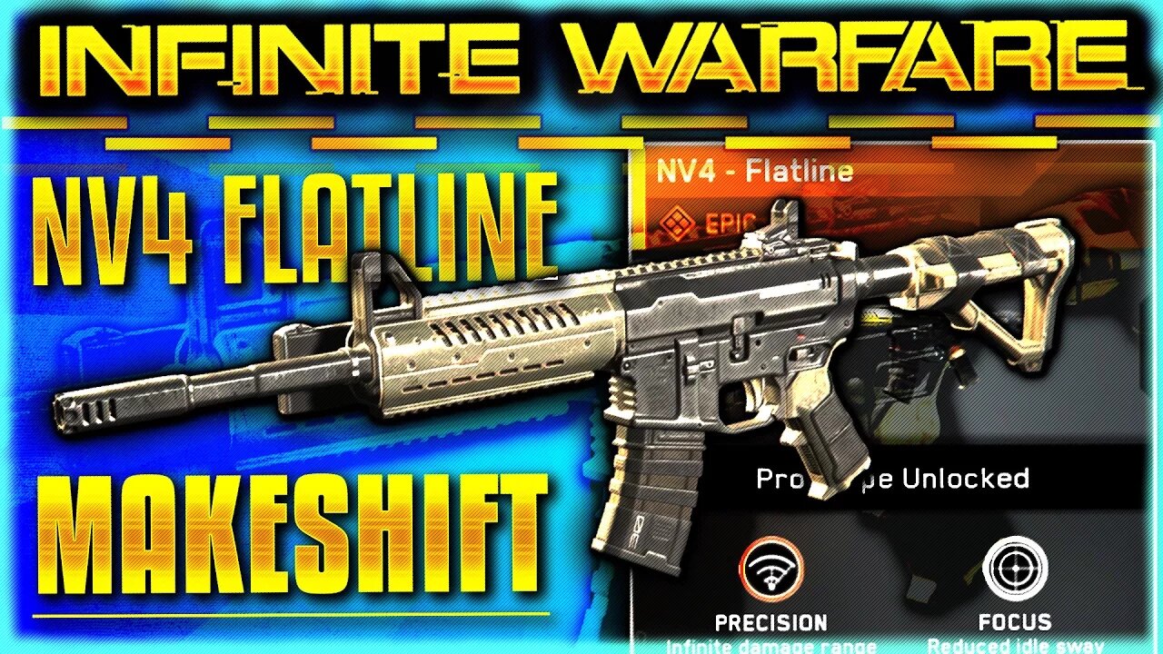 NV4 FLATLINE MAKESHIFT! "BEST EPIC PROTOTYPE/ VARIANT" in Infinite Warfare! How To Make NV4 Flatline