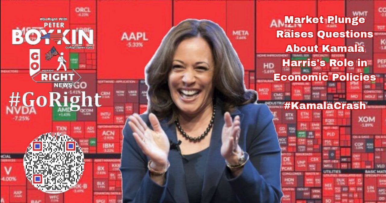 Market Plunge Raises Questions About Kamala Harris's Role in Economic Policies #KamalaCrash