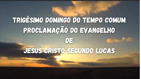 Liturgia Diária - Evangelho - 30º Domingo do Tempo Comum