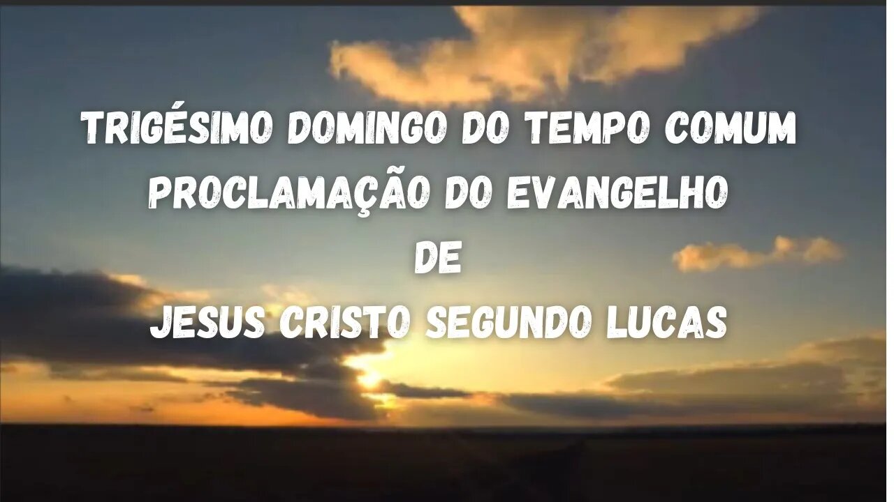 Liturgia Diária - Evangelho - 30º Domingo do Tempo Comum