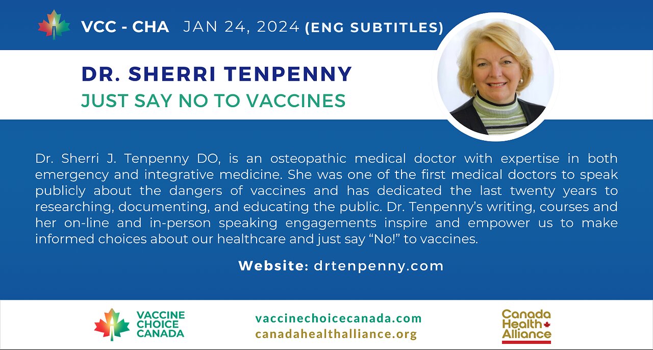 Dr. Sherri Tenpenny - Just Say NO to Vaccines