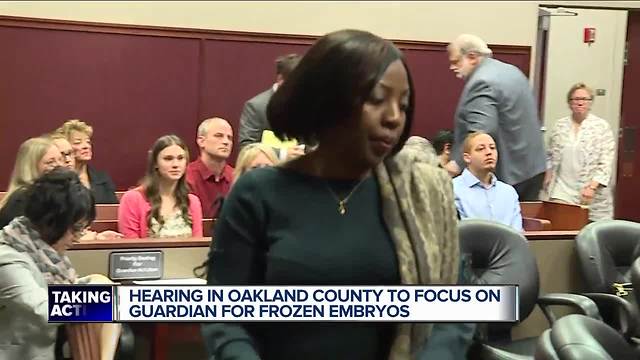 Metro Detroit couple in court over control of frozen embryos