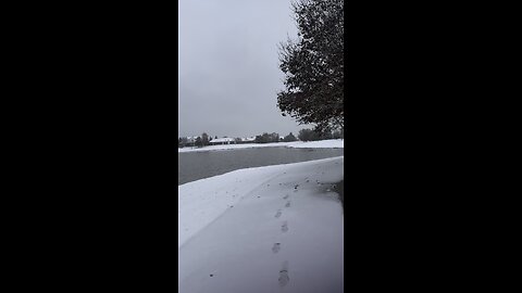 Running in the snow