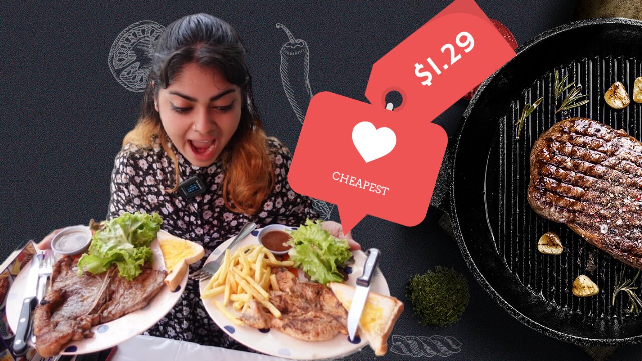 $1.29 Cheapest Steak review | Steak Lung Nuad |