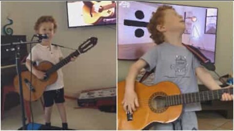 Sjekk ut Ed Sheeran 3 år gamle fan