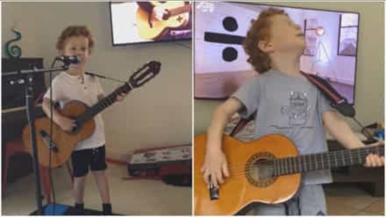 Sjekk ut Ed Sheeran 3 år gamle fan