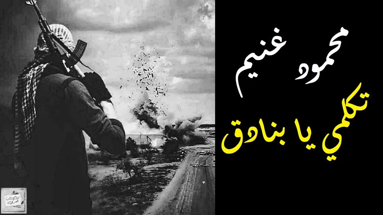 محمود غنيم : تكلمي يا بنادق - بتصرف
