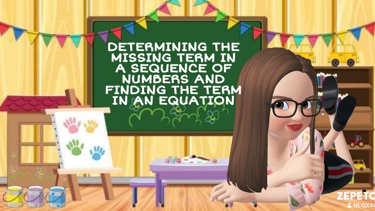 How to determine the missing term in a number sequence