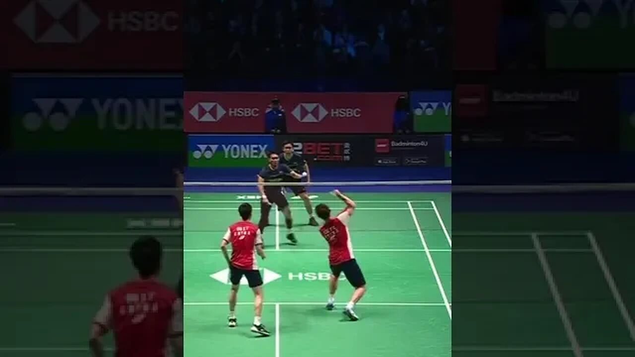 Liu/Ou (CHN) vs. Ahsan/Setiawan (INA) - All England Open 2023 #shorts