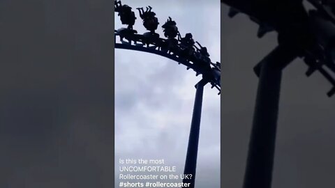 Is this the mostUNCOMFORTABLERollercoaster on the UK?#shorts #rollercoaster #viral
