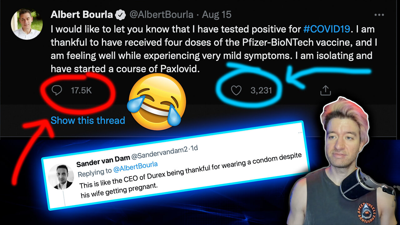 Pfizer CEO Albert Bourla Gets COVID-19 (4x Vaxxed) | Ratio'd on Twitter – Johnny Massacre Show 501