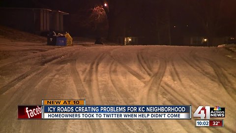 Homeowners took to Twitter to get roads plowed