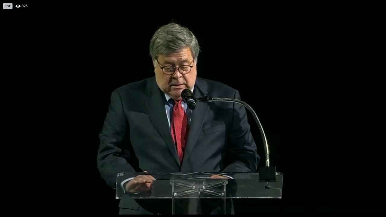 U.S. Attorney General William Barr speaks at Det. Skernivitz’s funeral