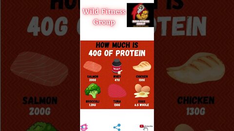 🔥How much is 40G of protein🔥#fitness🔥#wildfitnessgroup🔥#shorts🔥