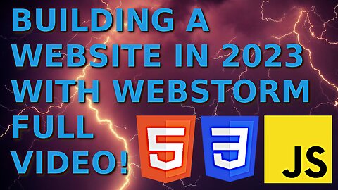 Building a Website in 2023 With WebStorm - FULL Video (1.5 hour FREE course)