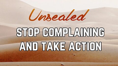 We need to stop complaining and take action