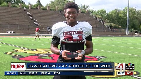 Lawrence junior RB Devin Neal wins Hy-Vee 41 Five-Star Athlete of Week