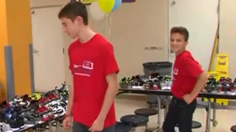 Two brothers on a mission to help other kids get ready for school