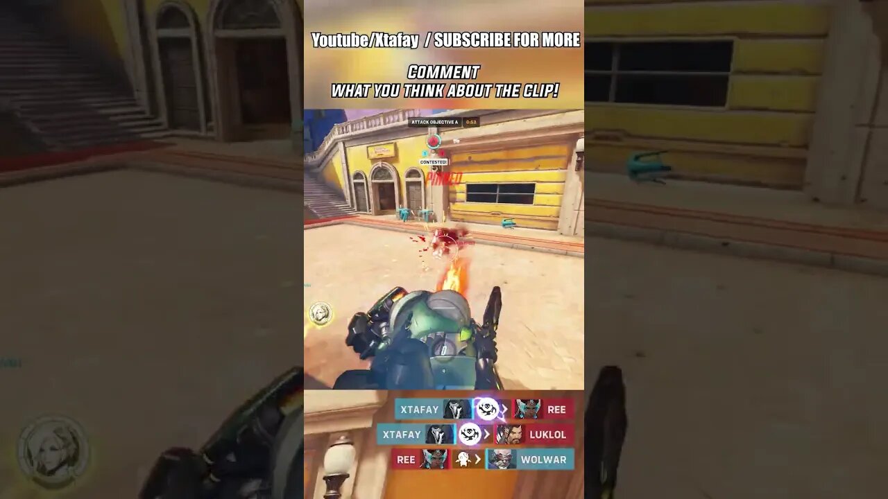 Overwatch mesmerizing kills🔥SUBSCRIBE TO SUPPORT 🙏 #shorts