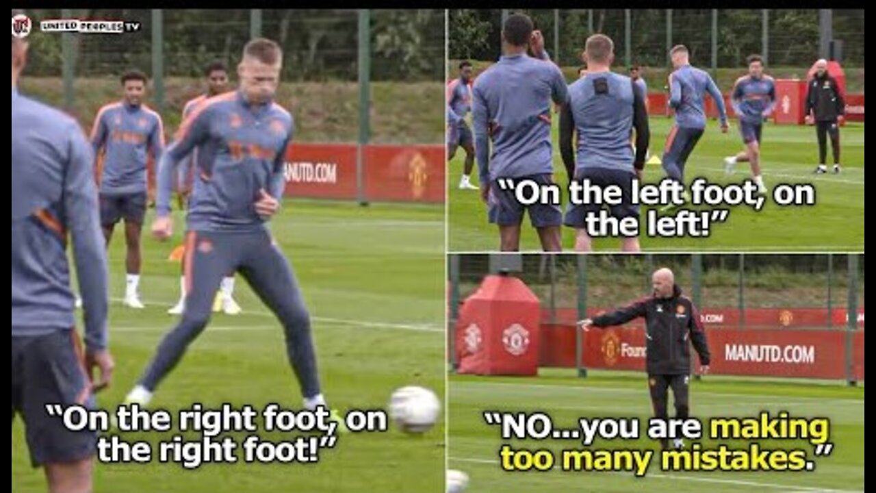 Ten Hag Demands MORE In Man Utd Training: He Wants Perfection..."Good Is Not Good Enough!"
